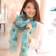 Polyester Voile Printed Shawl (12-BR250313-14.3)